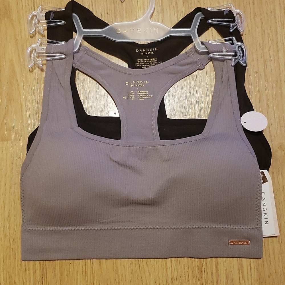 Danskin 2-pack Seamless Ribbed All Day Comfort Bra Size S